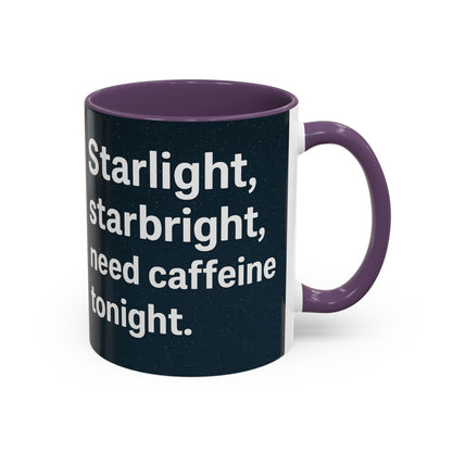 Starlight Caffeine Coffee Mug | Perfect for Coffee Lovers, Gift for Friends, Night Owl, Magical Mugs, Funny Cup