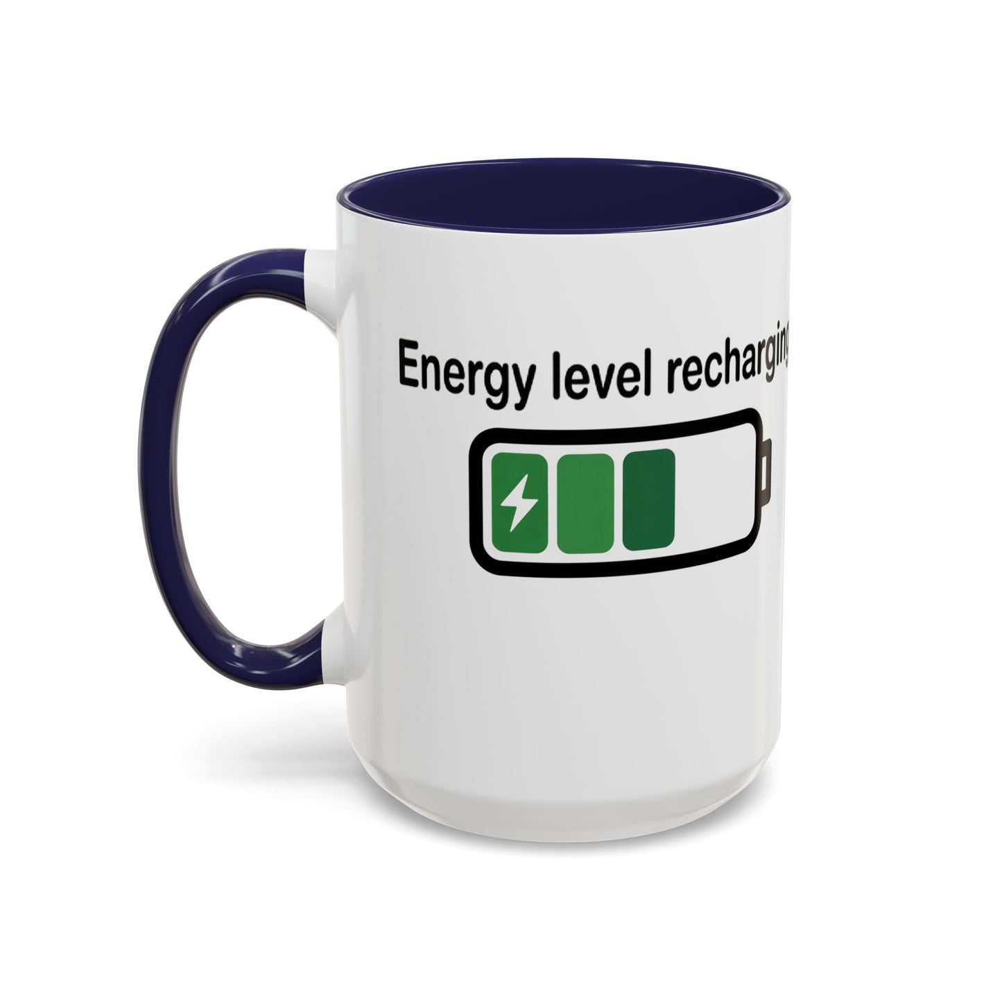 Recharge Your Energy Level, Gift for Tech Lovers, Office Desk Essential, Fun Quote Mug, Unique [...]