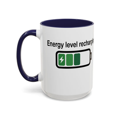 Recharge Your Energy Level, Gift for Tech Lovers, Office Desk Essential, Fun Quote Mug, Unique [...]