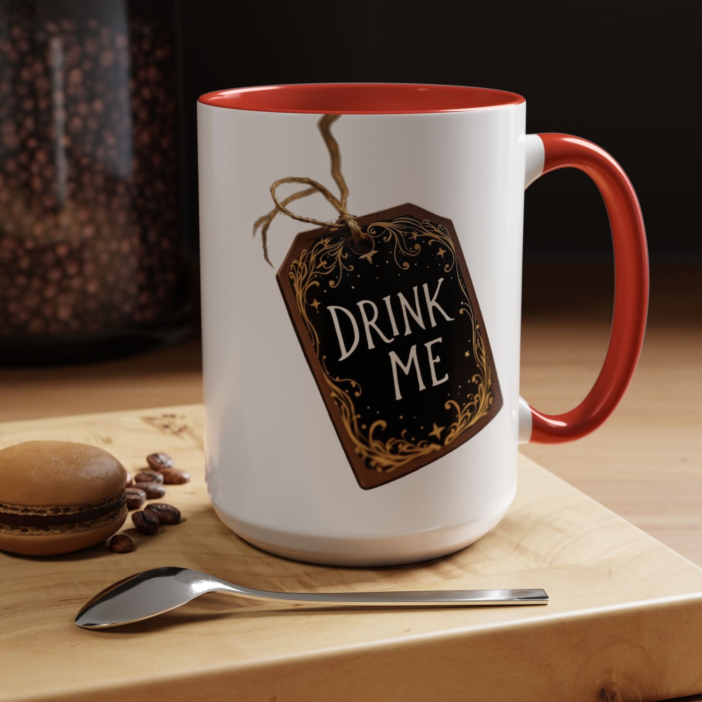 Whimsical Drink Me Coffee Mug - Enchanting Accent Cup for Tea Lovers