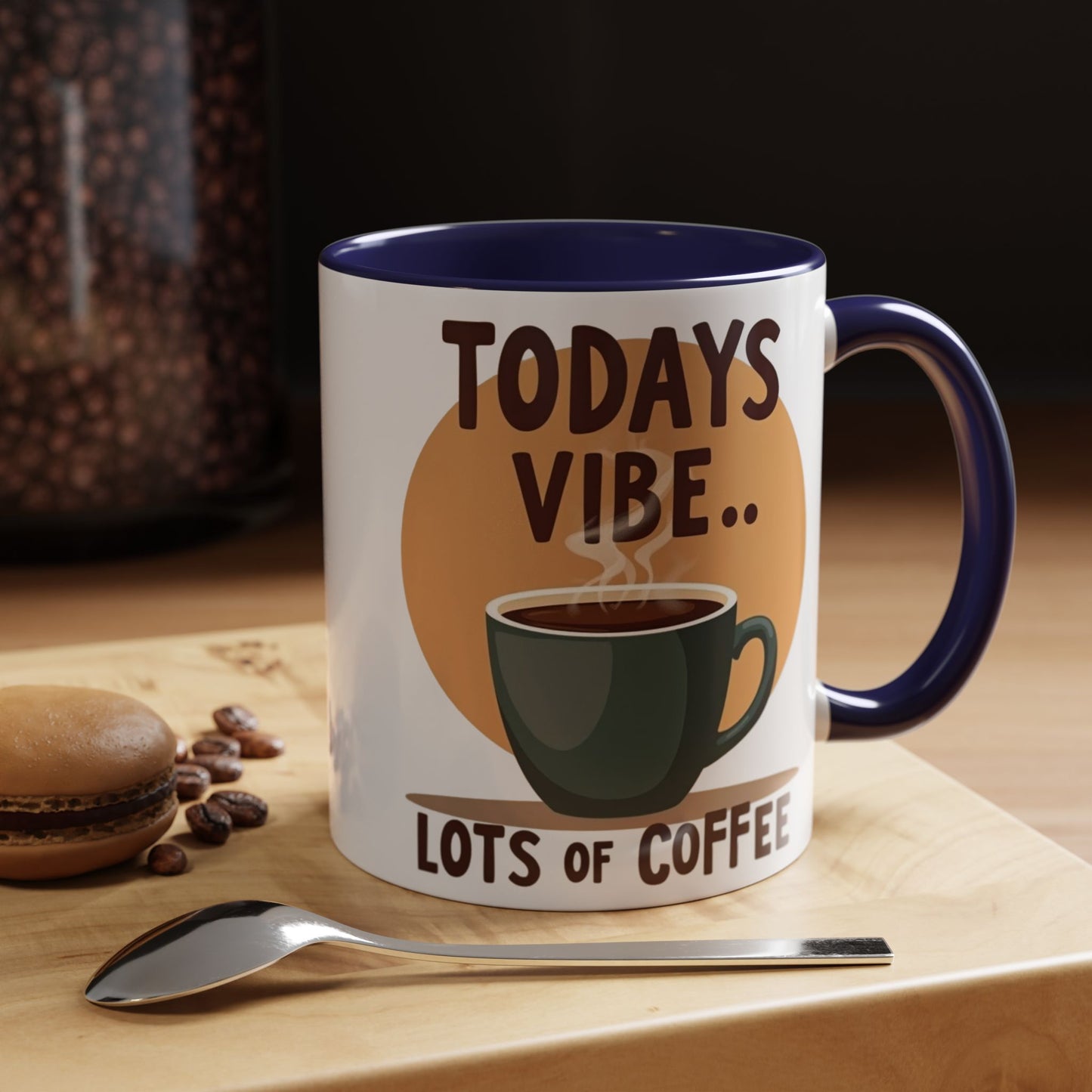 "Today's Vibe" Accent Coffee Mug - Perfect for Coffee Lovers