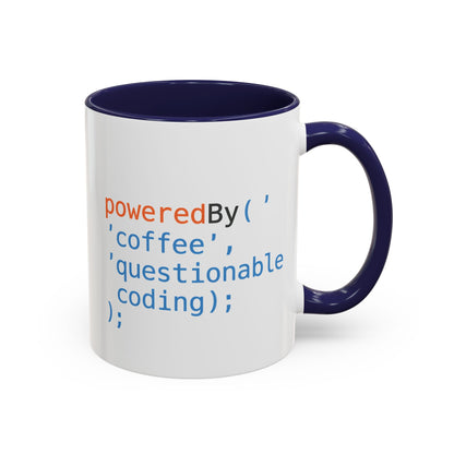 Coffee-Themed Accent Mug with Programmer Humor, Gift for Coders, Computer Enthusiasts, Office Use, Birthday, Tech Celebration