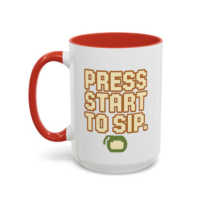 Press Start to Sip, Unique Gift for Gamers, Fun Birthday Present, Video Game Decor, Geeky Kitchenware