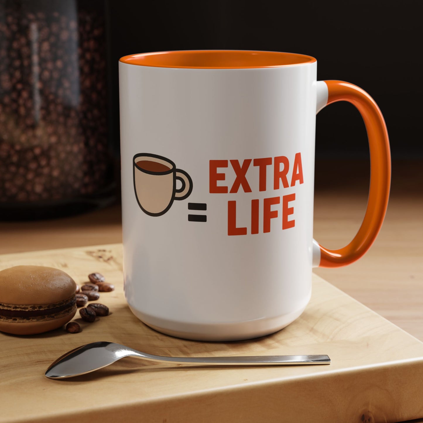 Coffee Extra Life Design, Unique Kitchen Decor, Birthday or Holiday Gift