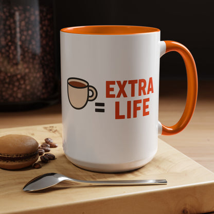 Coffee Extra Life Design, Unique Kitchen Decor, Birthday or Holiday Gift