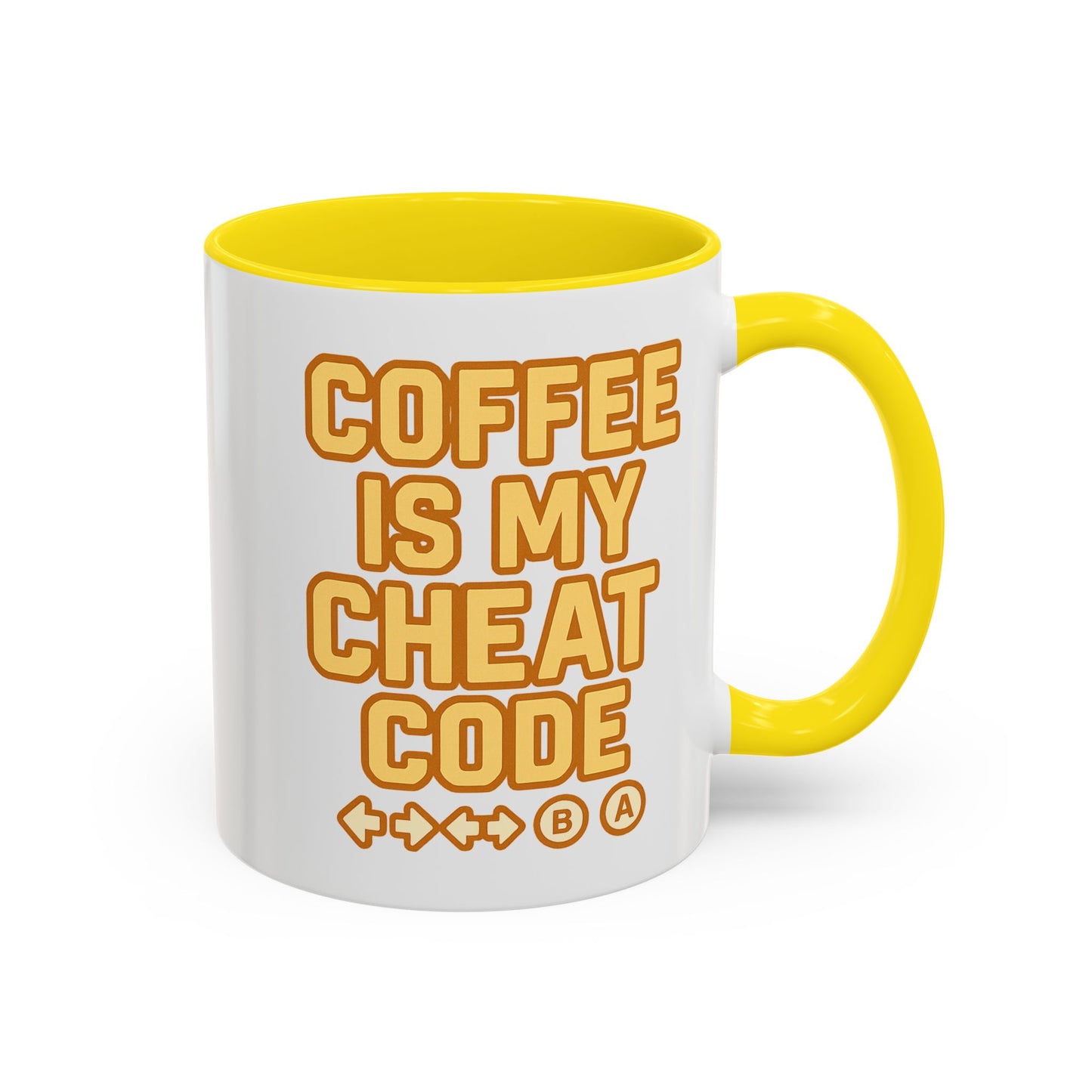 Coffee is My Cheat Code, Game Themed Gift, Funny Mug for Gamers, Gaming Accessory, Birthday Gift for Him