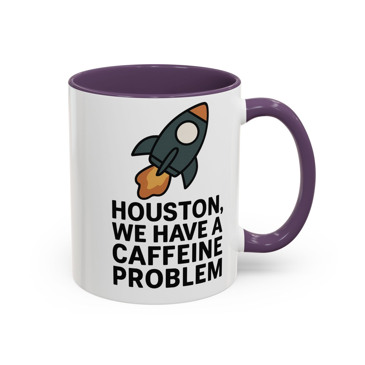 Houston We Have a Caffeine Problem Mug - Funny Coffee Cup for Space Lovers, Gift for Astronauts, Unique Kitchen Decor, Humor Mug