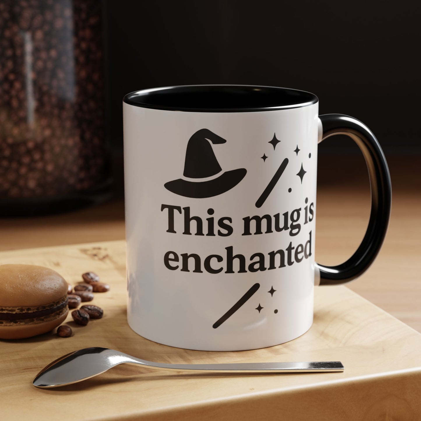 Enchanted Witch Coffee Mug, Magical Mug Gift, Halloween Decor, Witchcraft Mug, Coffee Lover Gift, Enchanted Design