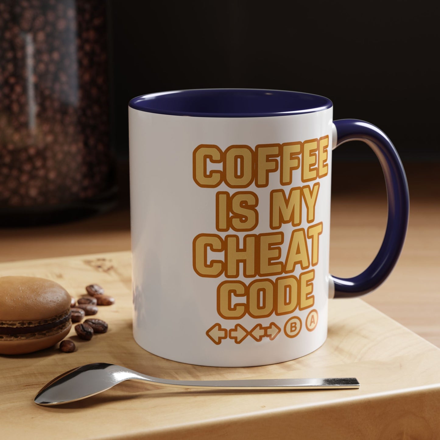 Coffee is My Cheat Code, Game Themed Gift, Funny Mug for Gamers, Gaming Accessory, Birthday Gift for Him
