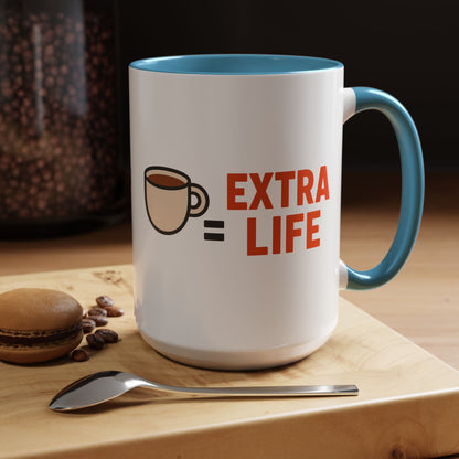 Coffee Extra Life Design, Unique Kitchen Decor, Birthday or Holiday Gift