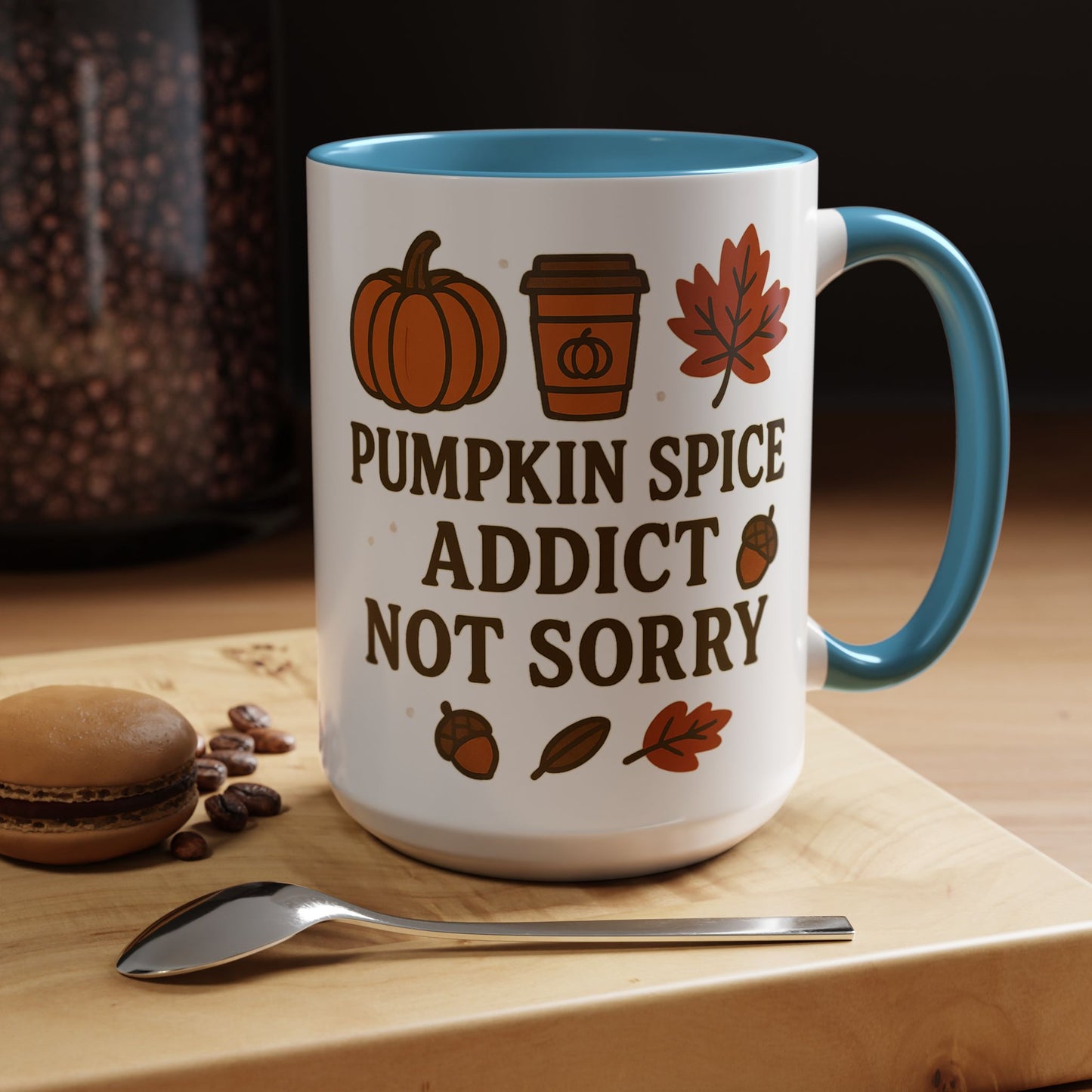 Pumpkin Spice Addict Coffee Mug, Cozy Fall Gift for Coffee Lovers, Autumn Decor, Cute Mug for Thanksgiving