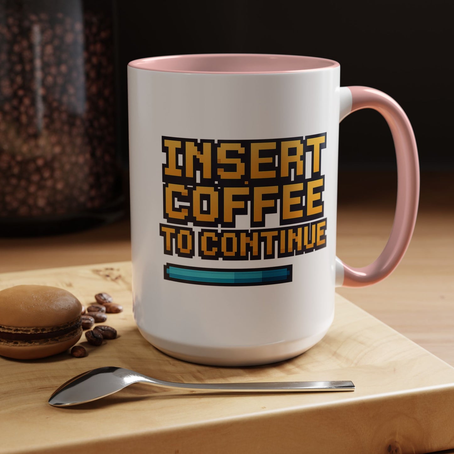Insert Coffee to Continue, Gift for Tech Lovers, Office Desk Decor, Video Game Mug