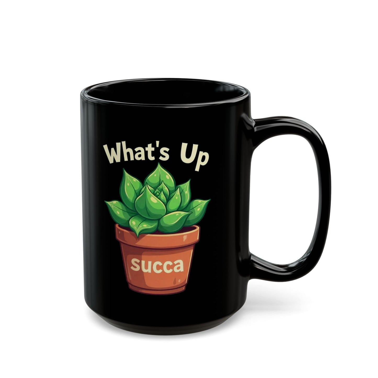 Succulent Plant Lover Mug, Funny Planter Coffee Cup, Perfect Gift for Gardeners