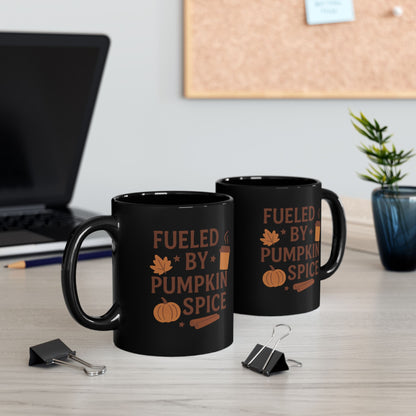 Fueled by Pumpkin Spice Coffee Lover Gift, Fall Decor, Autumn Mug, Halloween Gift, Coffee Mug