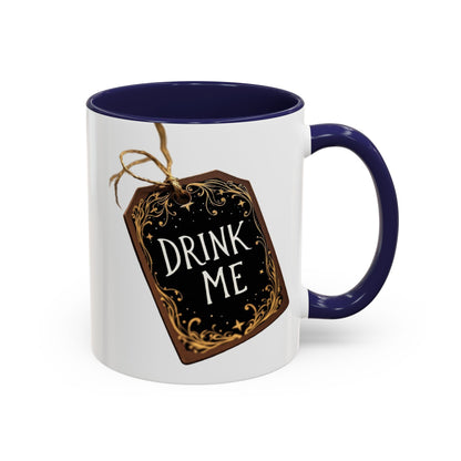 Whimsical Drink Me Coffee Mug - Enchanting Accent Cup for Tea Lovers