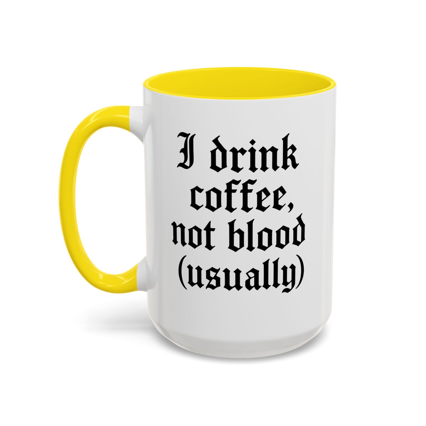 I Drink Coffee Not Blood (Usually), Funny Gift for Coffee Lovers, Black Accent Mug, Unique Kitchen Decor, [...]