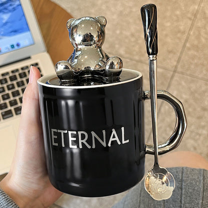 Eternal Bear Mug With Lid Spoon Gift Box