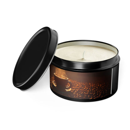 Aromatic Coffee Scented Tin Candle - Cozy Home Decor for Coffee Lovers