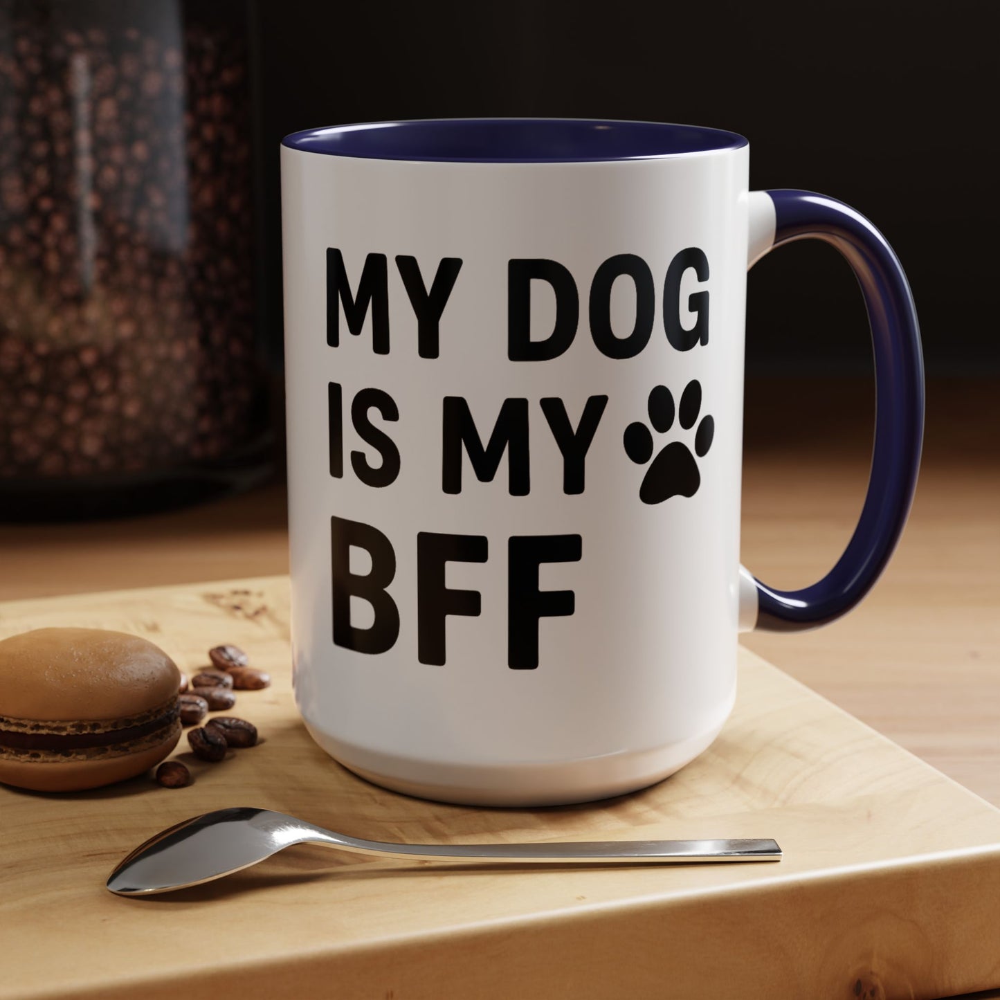 My Dog is My BFF, Pet Owner Gift, Animal Lover Mug, Cute Dog Theme, Personalized Pet Mug