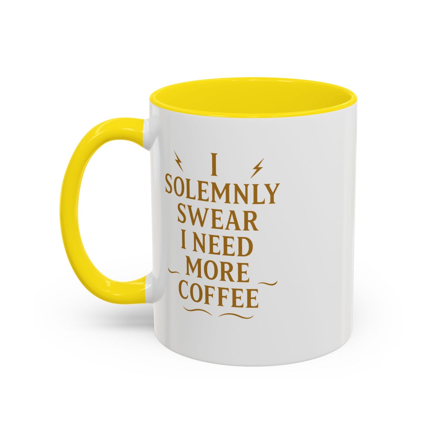 Funny Coffee Mug, I Solemnly Swear I Need More Coffee, Gift for Coffee Lovers, Office Humor, Motivational Mug