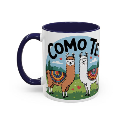 Como Te Llama Love Coffee Mug, Fun Animal Mug