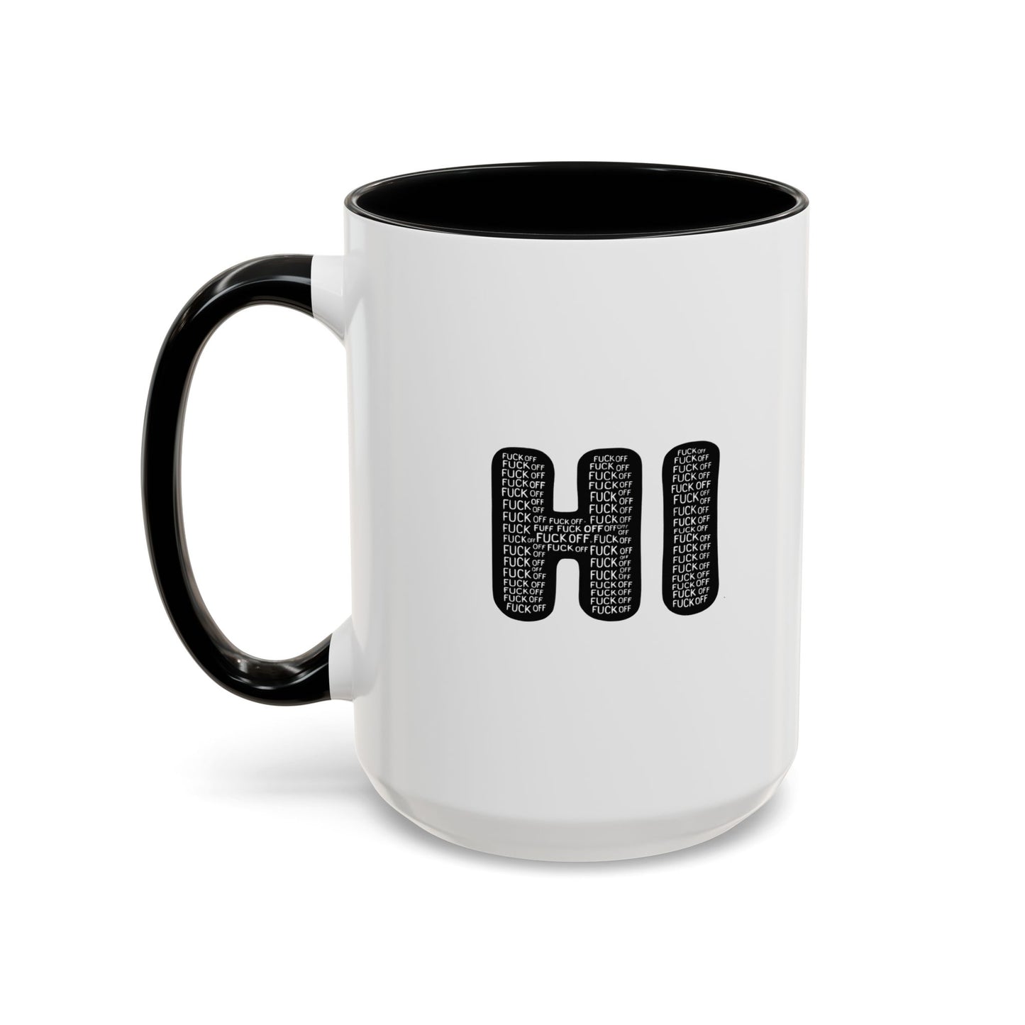Explicit 'HI' Design, Modern Mug for Tea Lovers, Gift Idea for Friends, Unique Office Decor, Home Kitchen Accessory