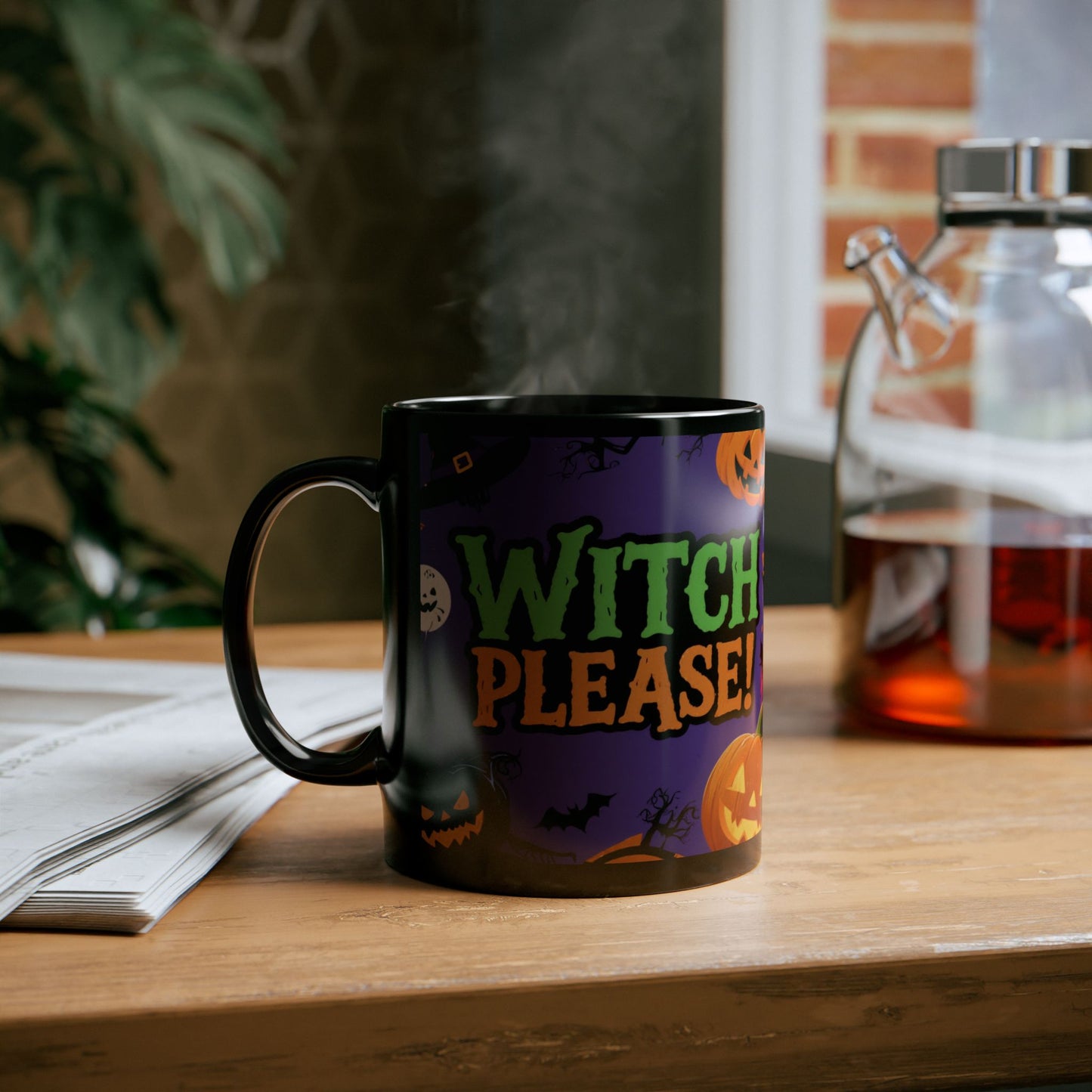 Witch Please! Spooky Coffee Cup, Fall Decor, Halloween Gift, Witchcraft Mug, Pumpkin Lover's Drinkware