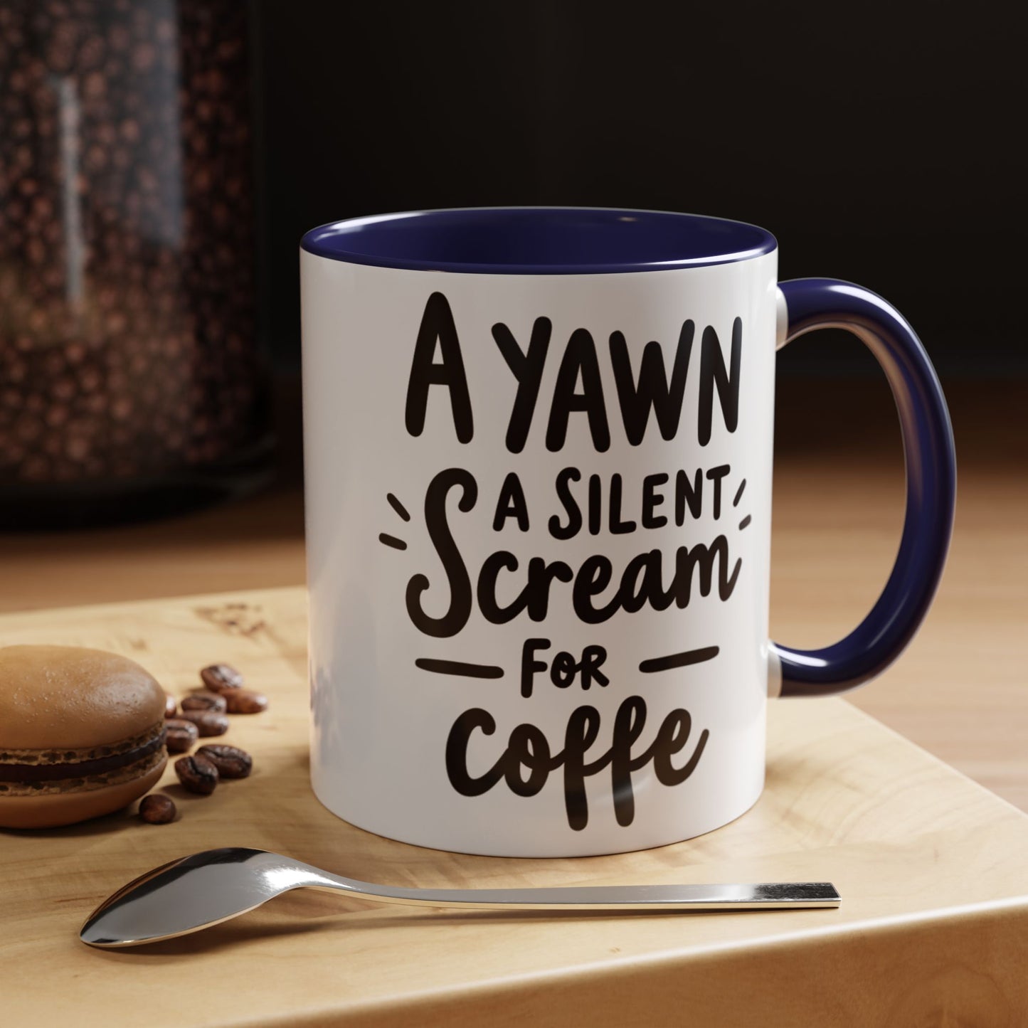 Funny Yawn Coffee Mug - 11oz & 15oz | Perfect Gift for Coffee Lovers