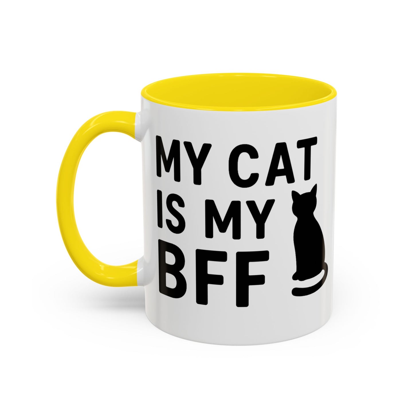 My Cat is My BFF - Perfect Gift for Pet Owners, Funny Pet Mug, Unique Cat Gifts, Cat Mom Mug, Animal Lover's Mug