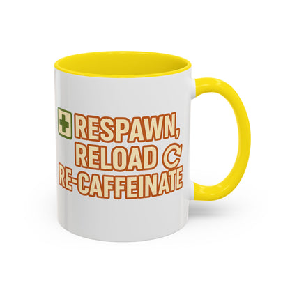 Respawn, Reload, Re-Caffeinate, Perfect Gift for Gamers, Fun Office Cup, Video Game Lover Mug, Birthday Present, [...]