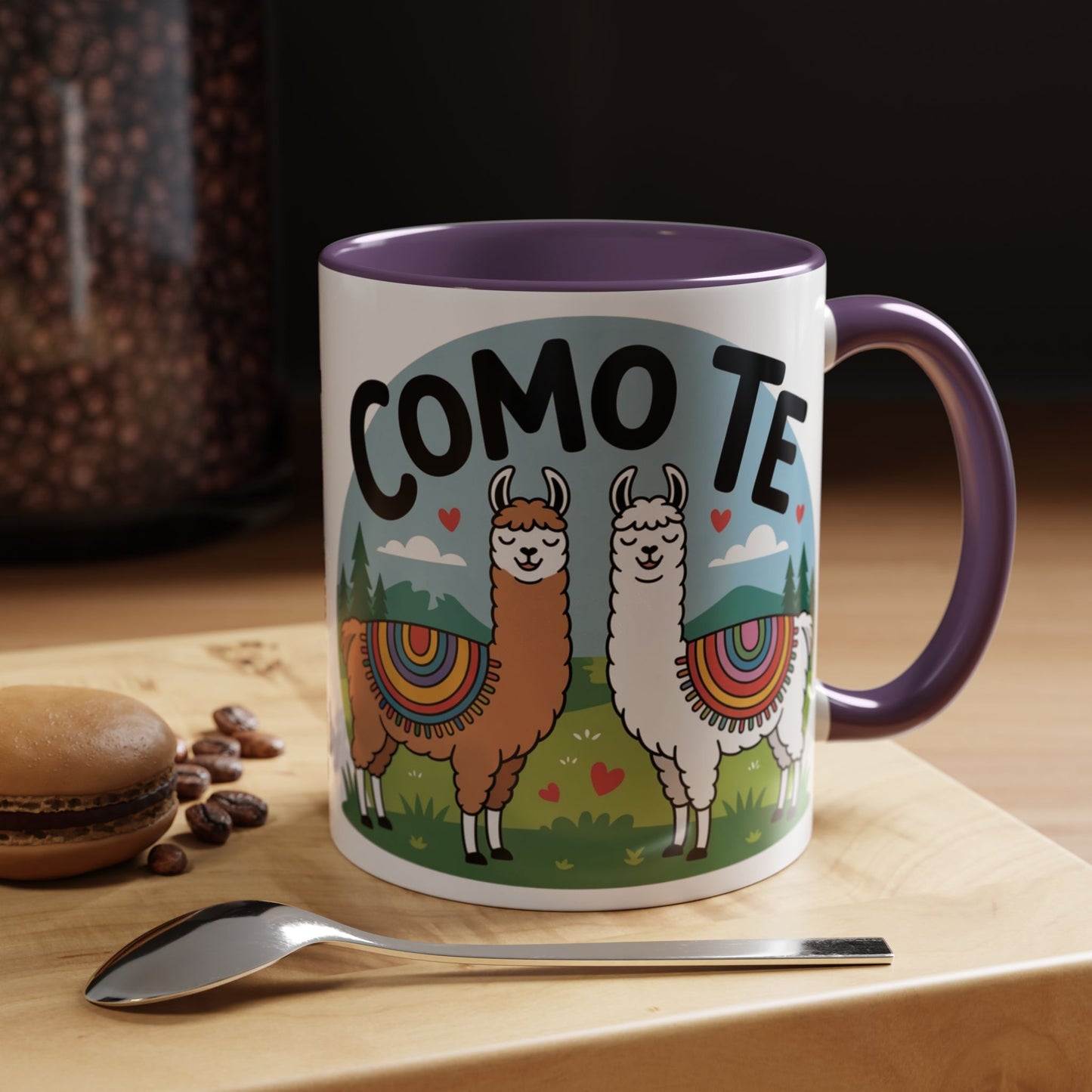 Como Te Llama Love Coffee Mug, Fun Animal Mug