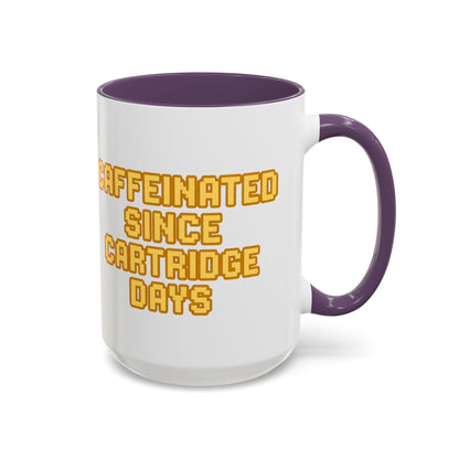 Caffeinated Nostalgia Coffee Mug, Retro Gamer Mug, Gift for Gamers, Fun Coffee Cup, Unique Kitchenware, Video Game Enthusiast