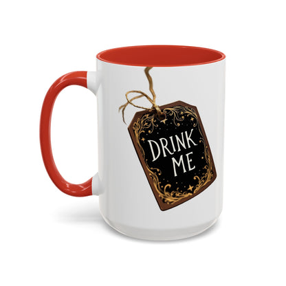 Whimsical Drink Me Coffee Mug - Enchanting Accent Cup for Tea Lovers