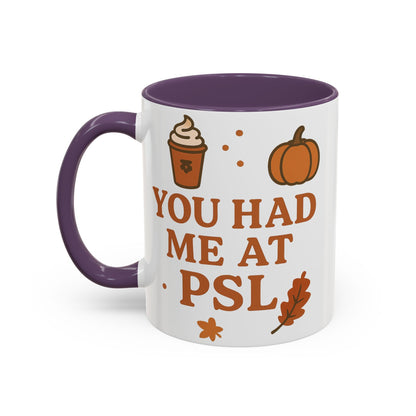 You had me at PSL -Autumn Pumpkin Spice Mug, Cozy Coffee Cup for Fall Lovers, Perfect Gift for PSL Fans