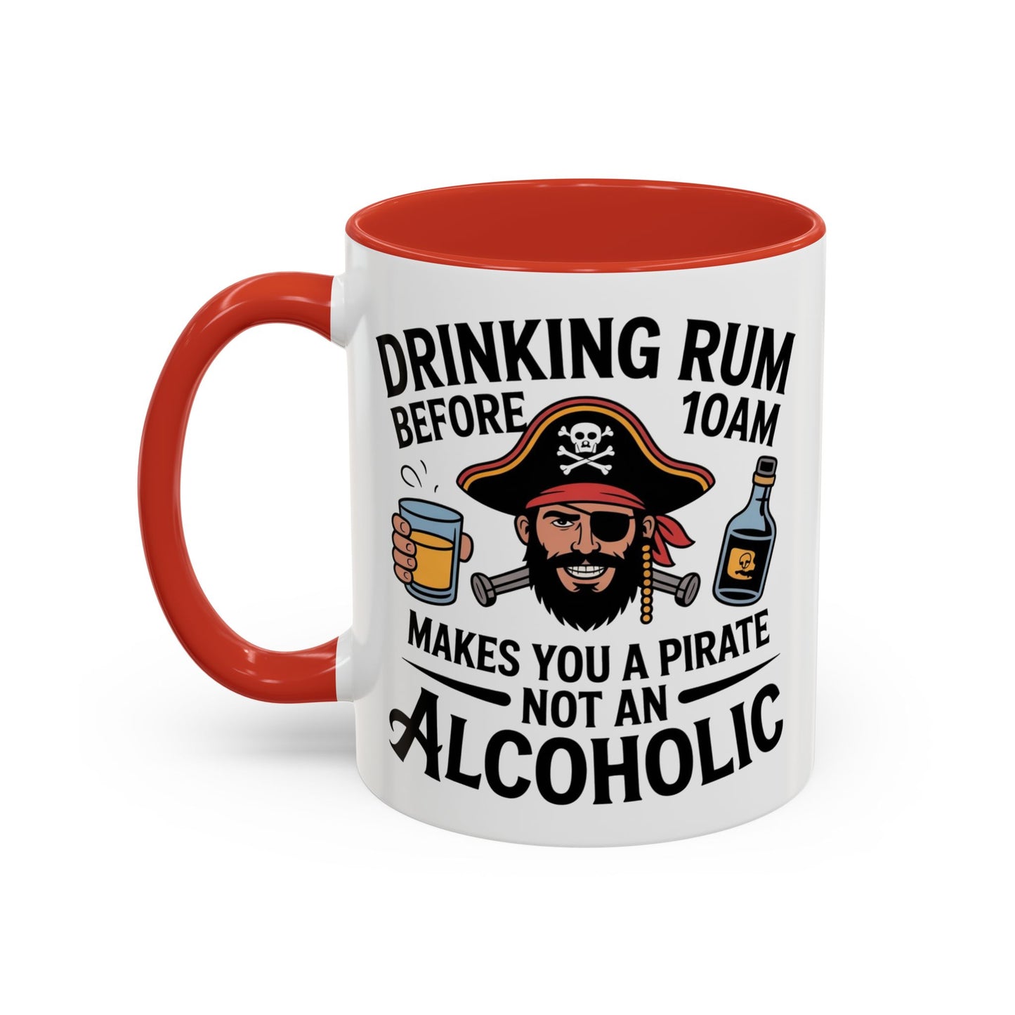 Pirate-Themed Coffee Mug, Fun Gift for Rum Lovers, Perfect for Pirate Parties, Nautical Decor, Unique Holiday Present