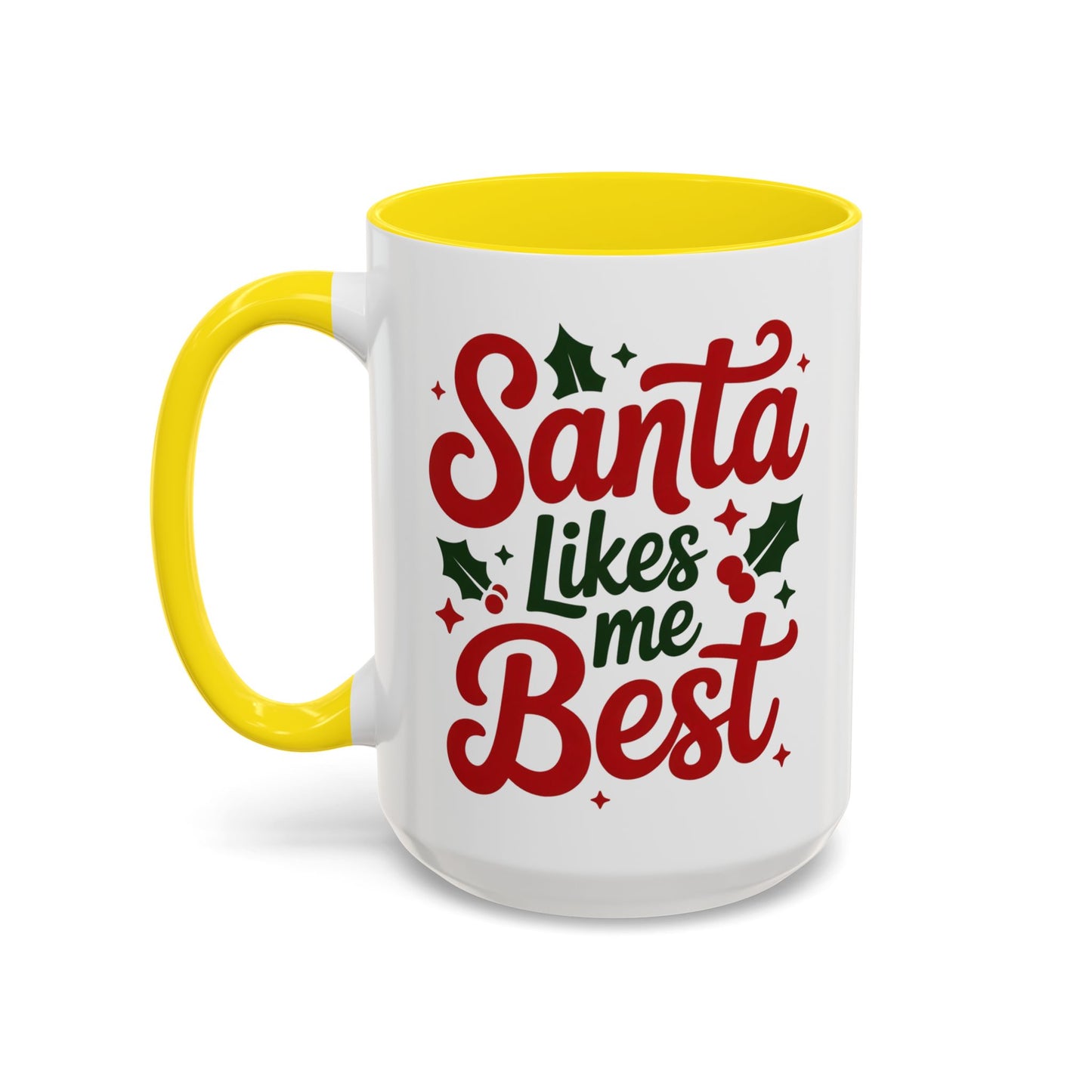 Santa Likes Me Best, Winter Decor, Gift for Coffee Lovers, Unique Present