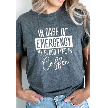 Blood Type Is Coffee 3D Digital Printing Casual Round Neck Short Sleeves - Mug World