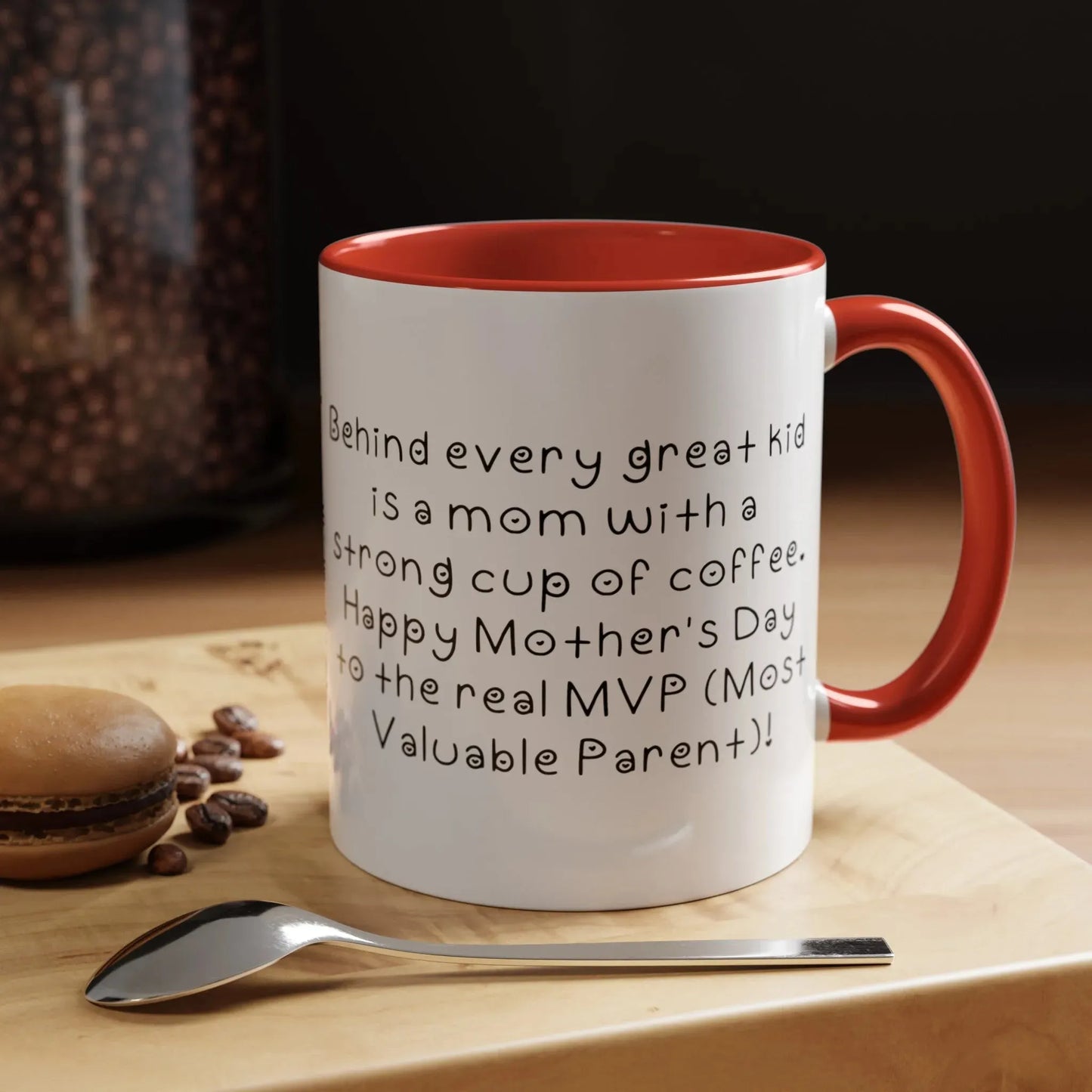 Behind every great kid- Mother's Day 11oz two-tone ceramic mug - Unique gift for Mom - Mug World