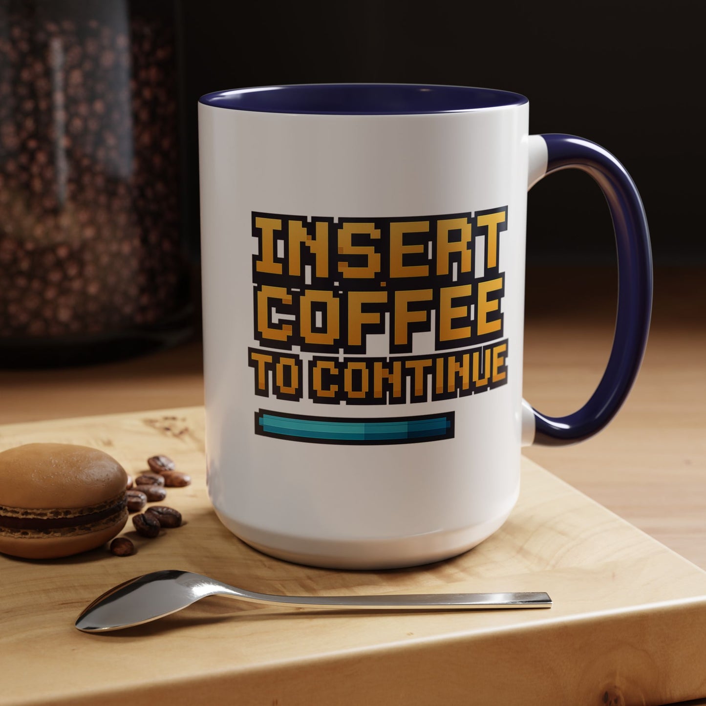 Insert Coffee to Continue, Gift for Tech Lovers, Office Desk Decor, Video Game Mug