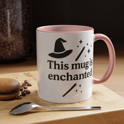 Enchanted Witch Coffee Mug, Magical Mug Gift, Halloween Decor, Witchcraft Mug, Coffee Lover Gift, Enchanted Design