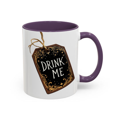 Whimsical Drink Me Coffee Mug - Enchanting Accent Cup for Tea Lovers