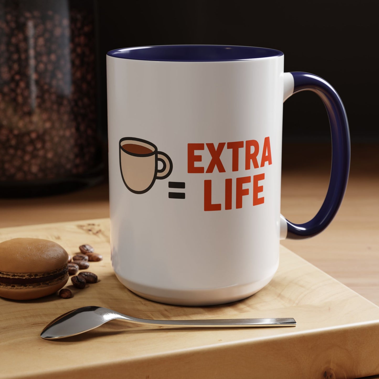 Coffee Extra Life Design, Unique Kitchen Decor, Birthday or Holiday Gift