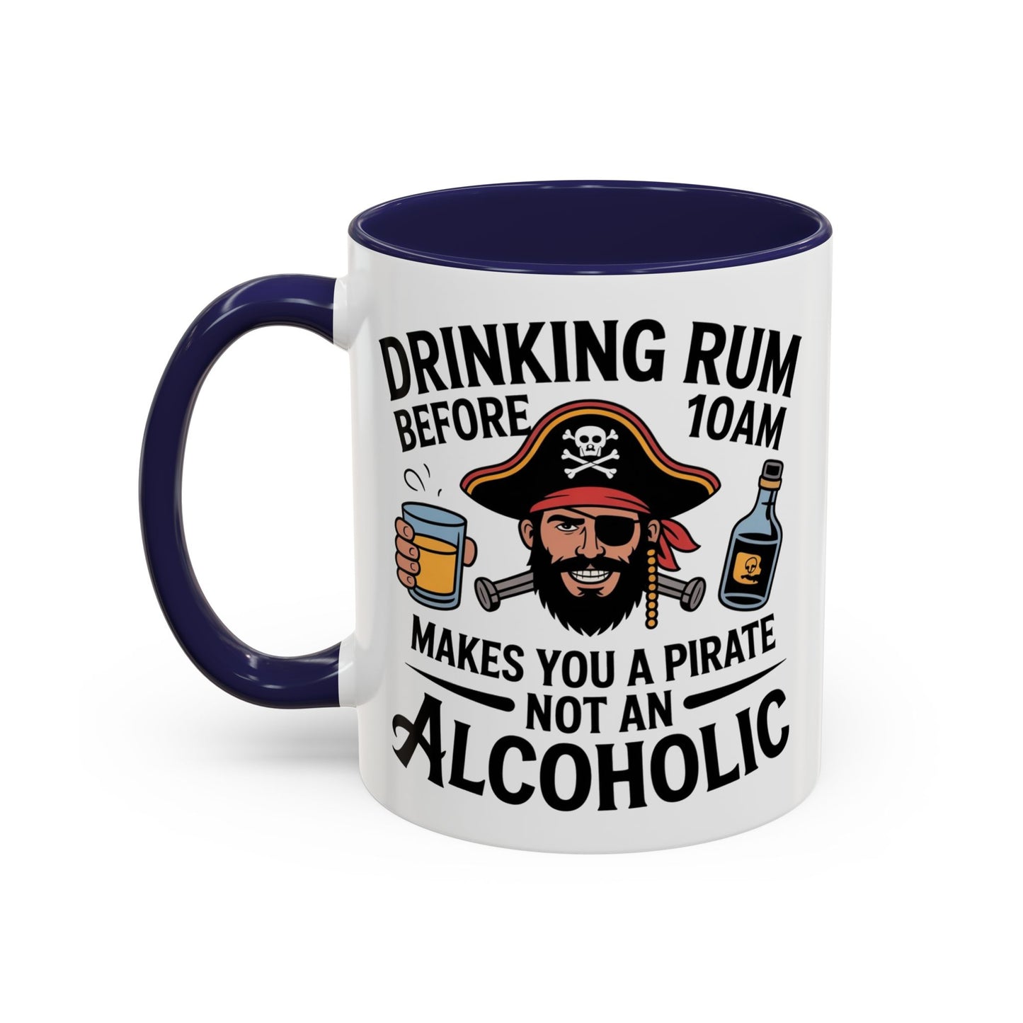 Pirate-Themed Coffee Mug, Fun Gift for Rum Lovers, Perfect for Pirate Parties, Nautical Decor, Unique Holiday Present