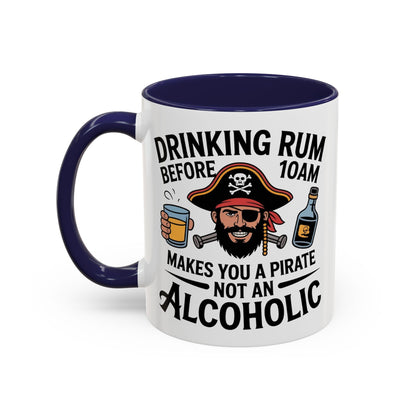 Pirate-Themed Coffee Mug, Fun Gift for Rum Lovers, Perfect for Pirate Parties, Nautical Decor, Unique Holiday Present