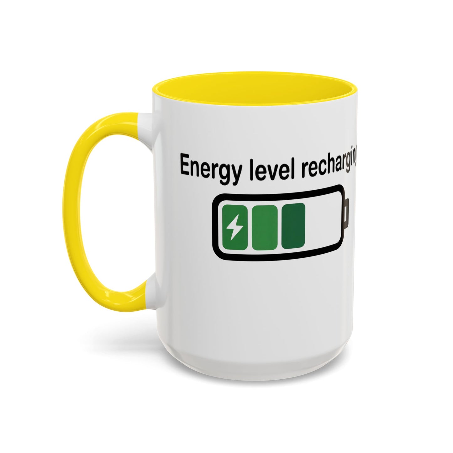 Recharge Your Energy Level, Gift for Tech Lovers, Office Desk Essential, Fun Quote Mug, Unique [...]