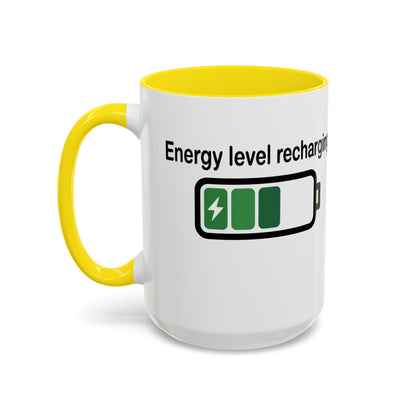 Recharge Your Energy Level, Gift for Tech Lovers, Office Desk Essential, Fun Quote Mug, Unique [...]