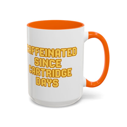 Caffeinated Nostalgia Coffee Mug, Retro Gamer Mug, Gift for Gamers, Fun Coffee Cup, Unique Kitchenware, Video Game Enthusiast