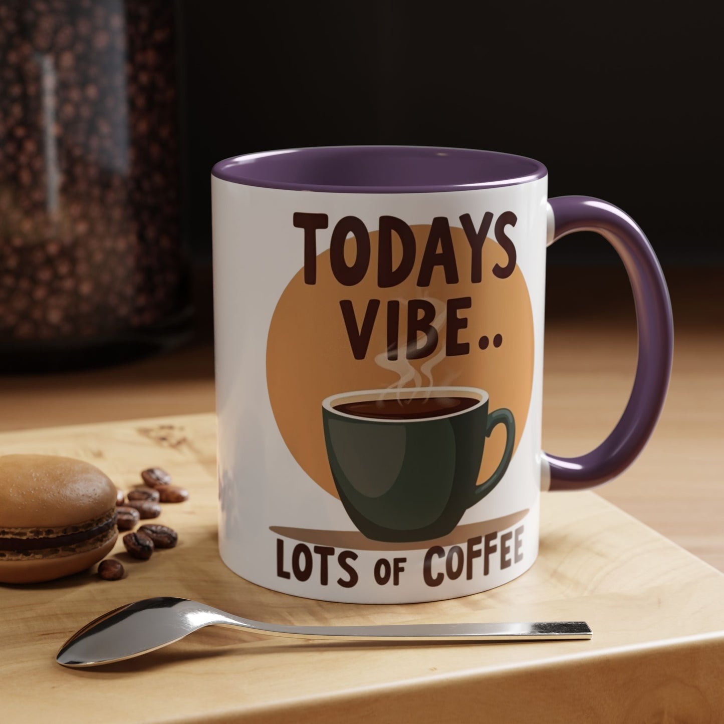 "Today's Vibe" Accent Coffee Mug - Perfect for Coffee Lovers