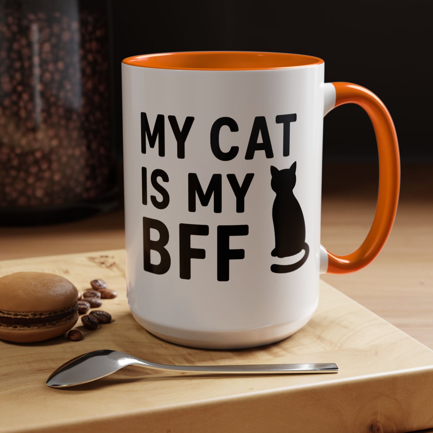My Cat is My BFF - Perfect Gift for Pet Owners, Funny Pet Mug, Unique Cat Gifts, Cat Mom Mug, Animal Lover's Mug