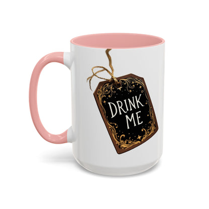 Whimsical Drink Me Coffee Mug - Enchanting Accent Cup for Tea Lovers